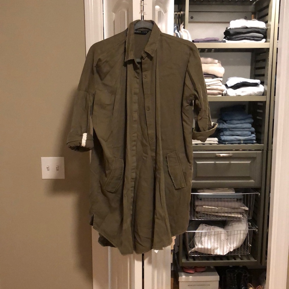 ZARA BASIC DENIM - SHIRT DRESS